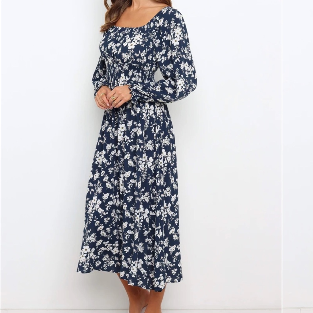 Petal+Pup blue floral Bombala dress, size 6, new!